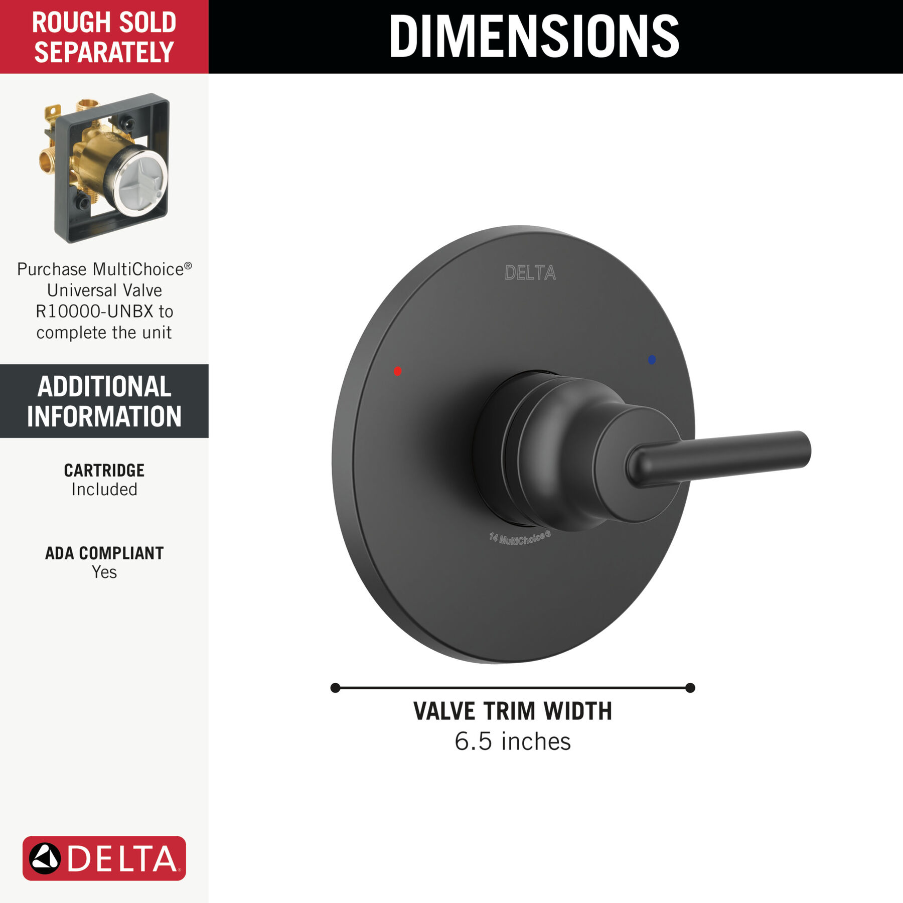 Monitor 14 Series Valve Only Trim, image 2