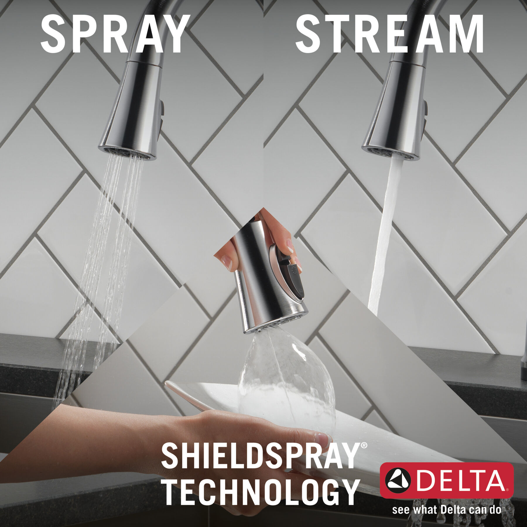 Llave para cocina monomando extensible con tecnología Touch<sub>2</sub>O®, imagen 17