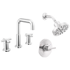 Widespread Lavatory Faucet with Shower Trim Bundle - 14 Series