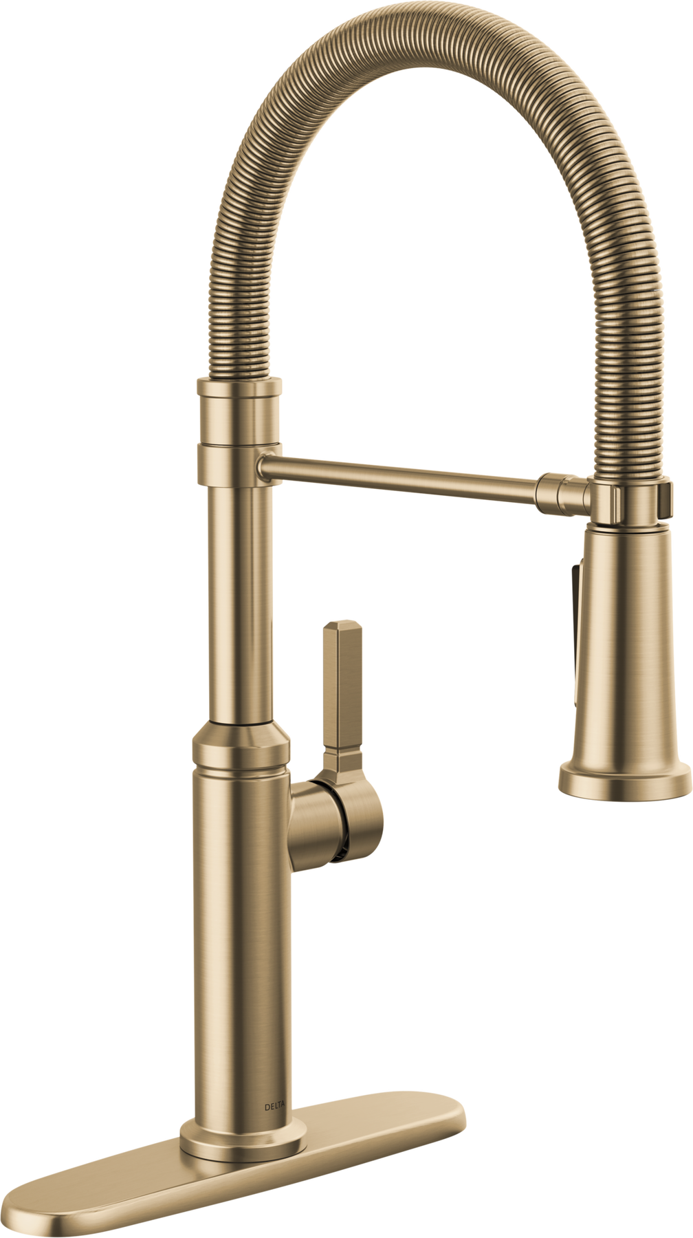 Single Handle Pull-Down Spring Kitchen Faucet, image 1