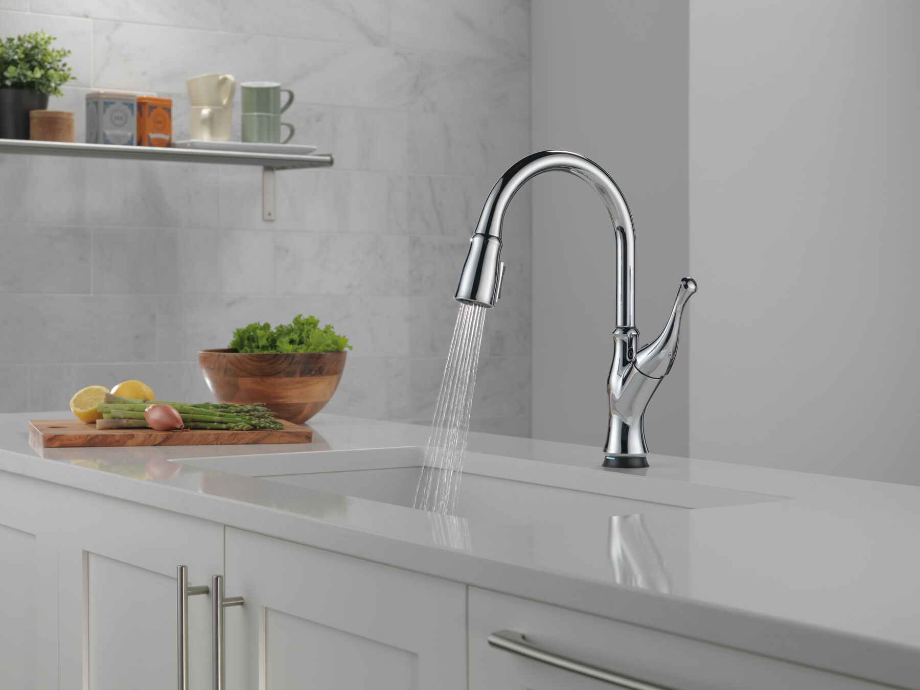 Single-Handle Pull-Down Kitchen Faucet with Touch<sub>2</sub>O® Technology Technology, image 11