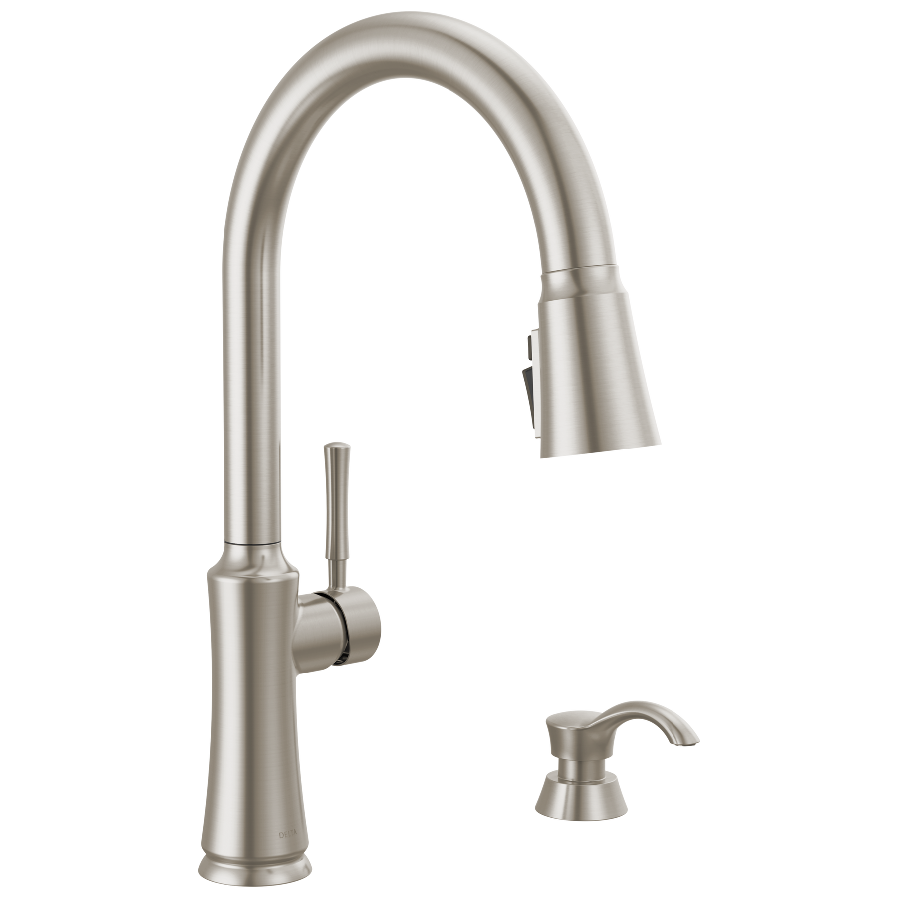 Llave para cocina monomando extensible con dispensador de jabón y tecnología ShieldSpray