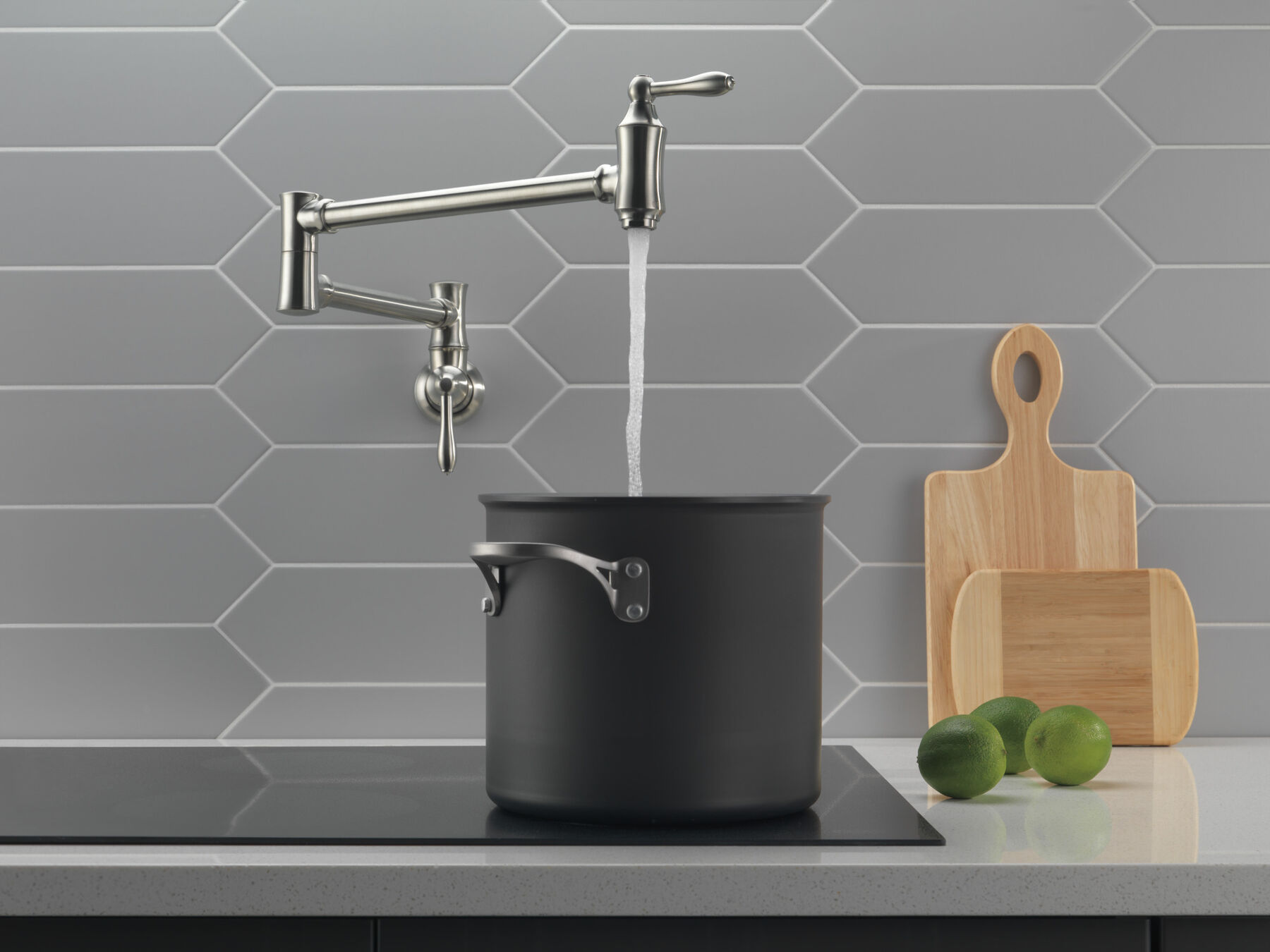 Traditional Wall Mount Pot Filler (Recertified), image 3