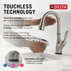 Llave para barra/preparación de alimentos Touch2O® con tecnología Touchless