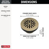4" Prefab Round Shower Drain (Recertified)