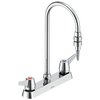 Two Handle 8 In Deck-mount Laboratory Mixing Faucet