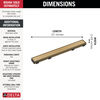 24" Reversible Linear Shower Drain Trim