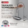 Touch<sub>2</sub>O® Technology Kitchen Faucet with Touchless Technology