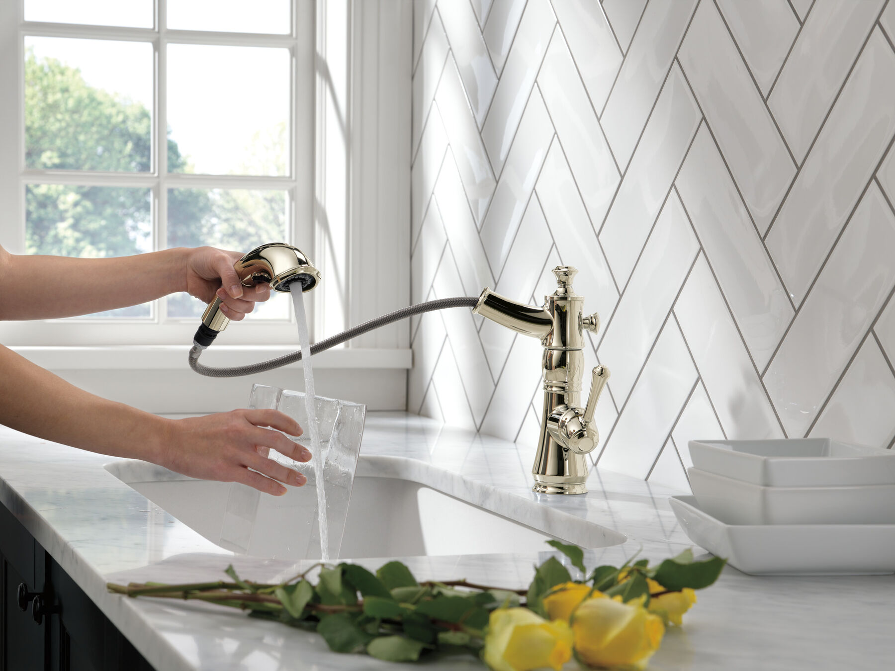 Llave para cocina monomando desplegable, imagen 1