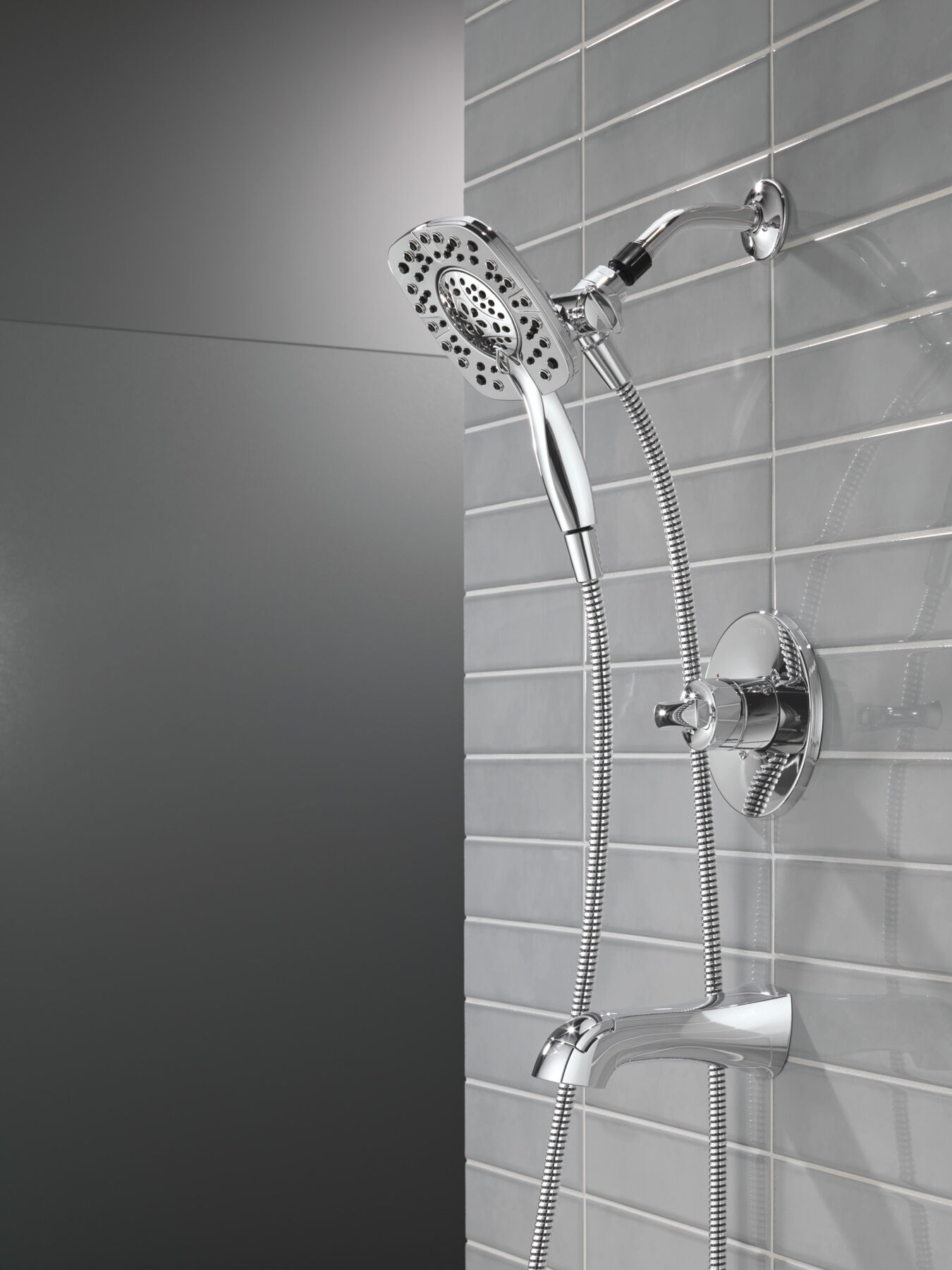 Centerset Lavatory Faucet with 14 Series Tub Shower Trim Bundle, image 1