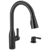 Llave para cocina monomando extensible con dispensador de jabón y tecnología ShieldSpray® (producto recertificado)