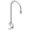 Wallmount Electronic Gooseneck Faucet, Hardwire, 1.5gpm
