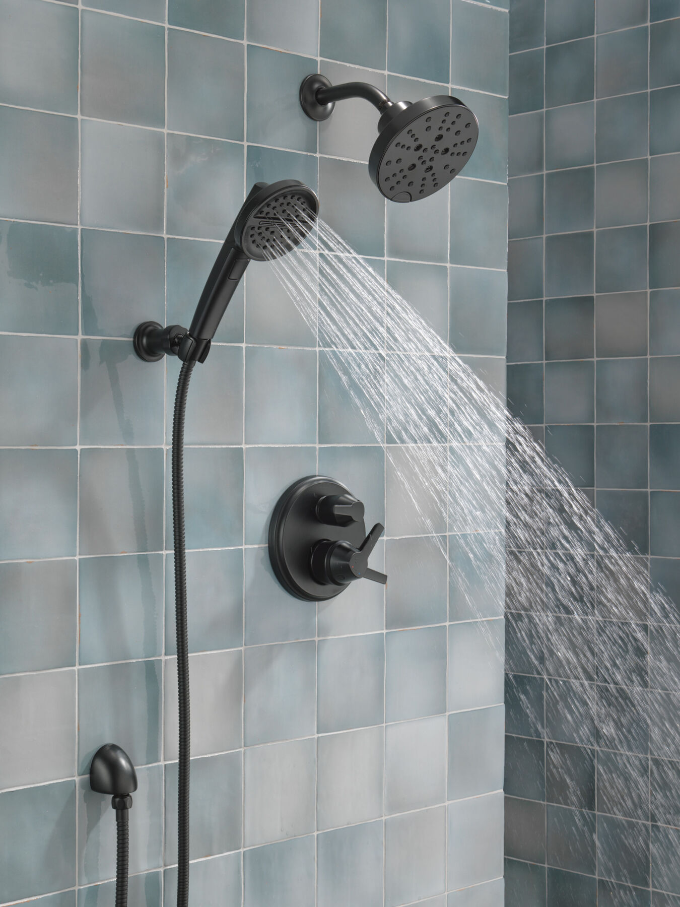 Regadera tipo lluvia H<sub>2</sub>Okinetic® contemporánea de 5 funciones, imagen 31