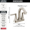 Llave para baño de combinación de dos manijas
