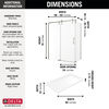 60x32 Corner Shower Bundle - Right