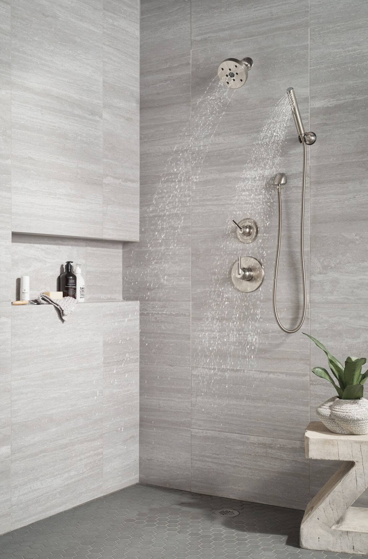 Ducha manual premium para montaje en pared ajustable de una sola función, imagen 29