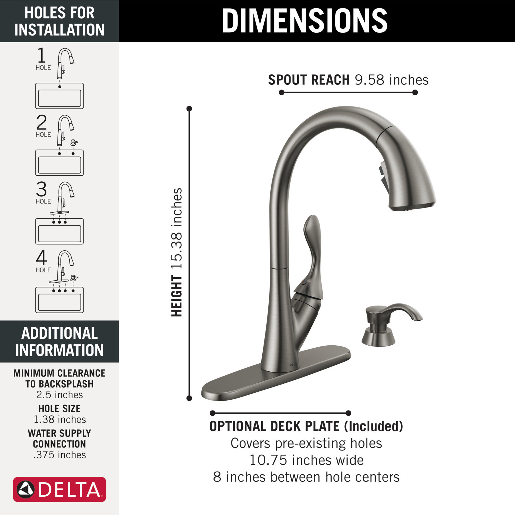 Llave para cocina monomando extensible con dispensador de jabón y tecnología ShieldSpray®, imagen 3