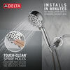 Ducha manual de 6 ajustes con rociado de limpieza