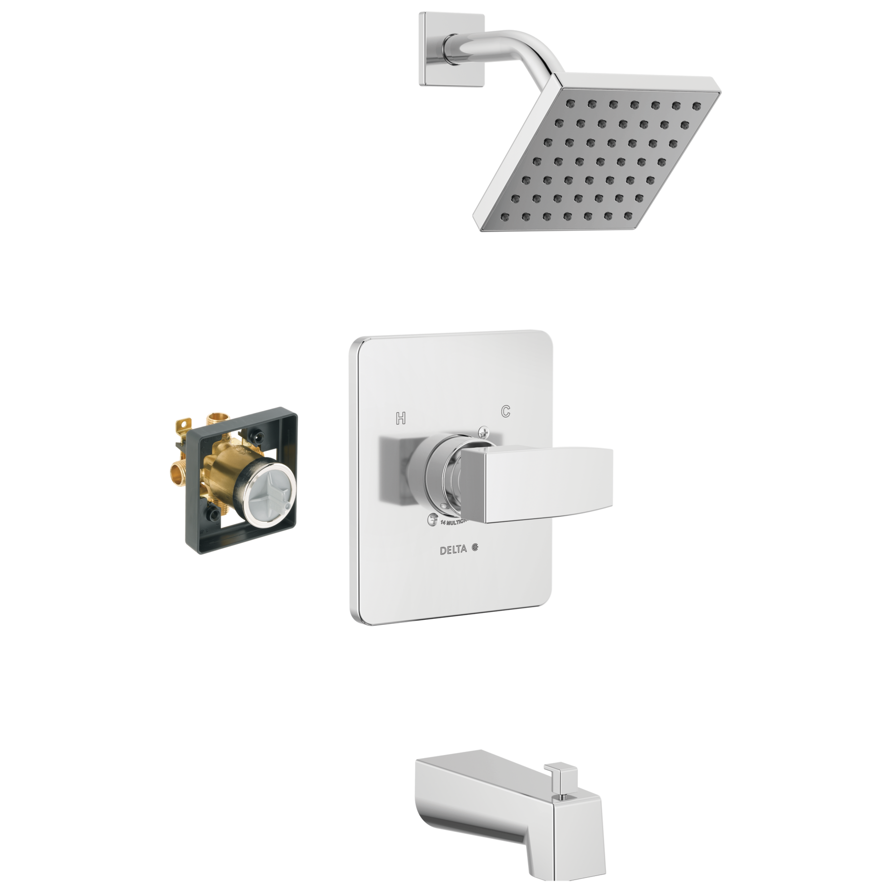 Tub Shower Trim with Rough Bundle - 14 Series