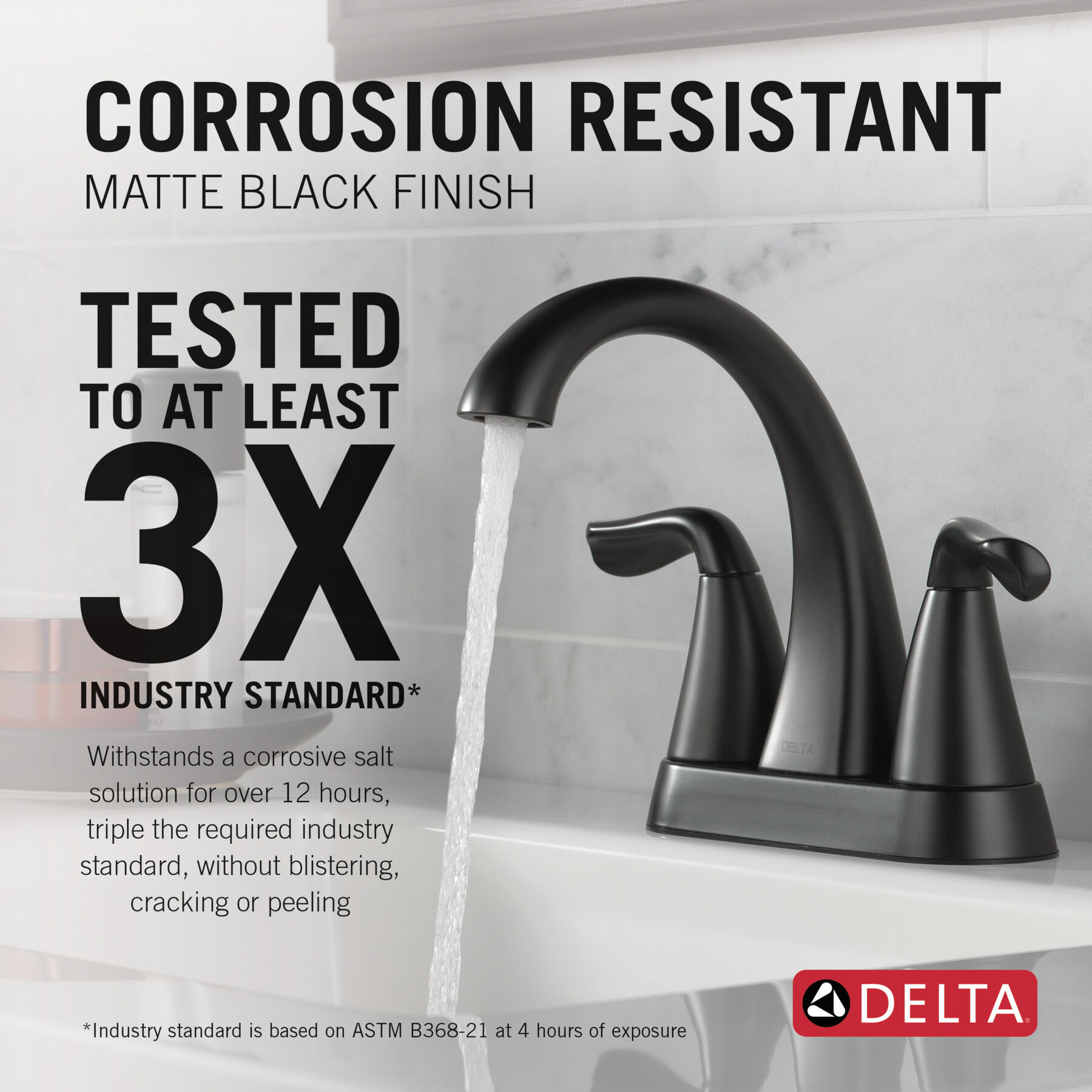 Llave para baño de combinación con dos manijas, imagen 2