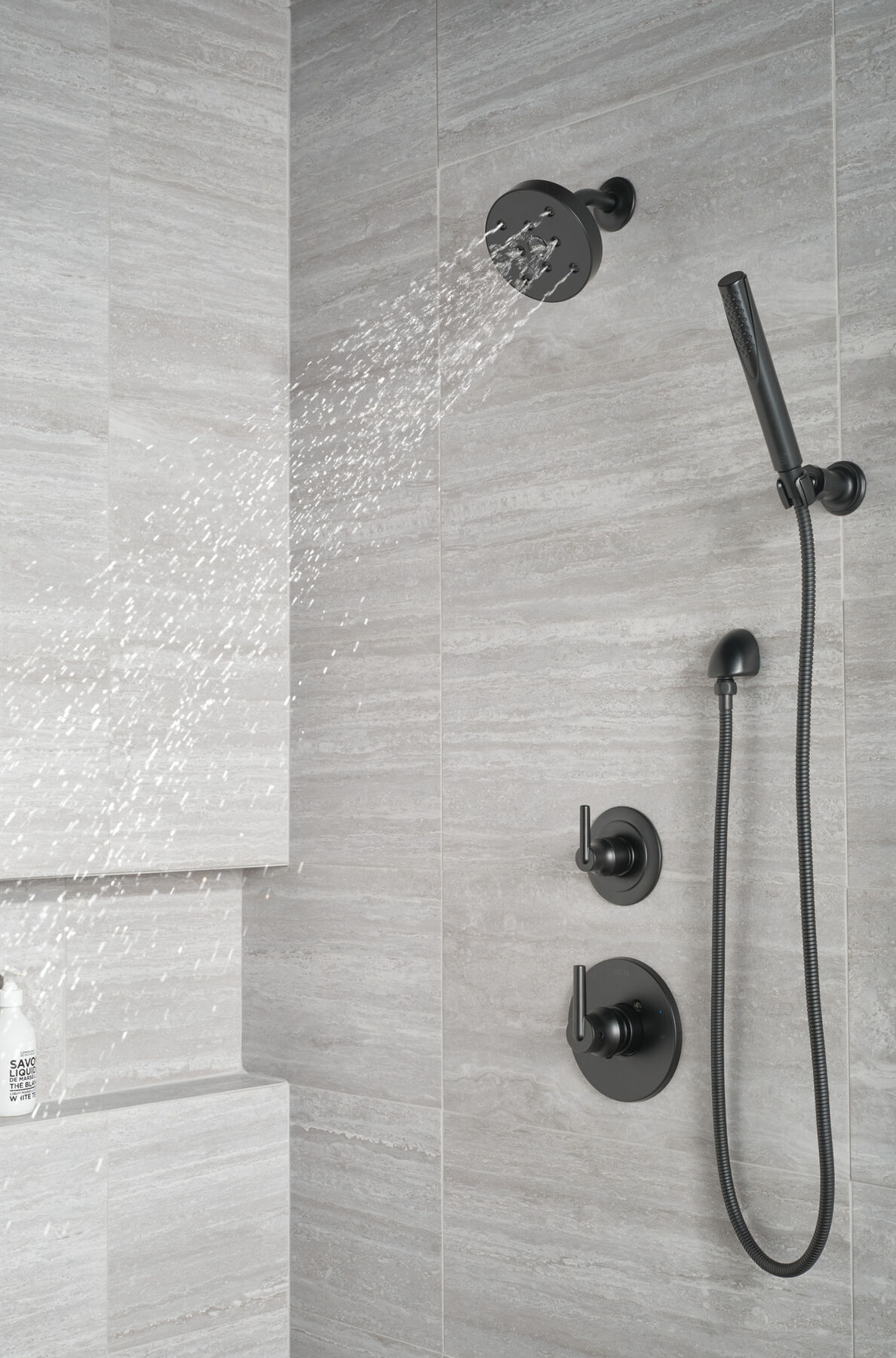 Ducha manual premium para montaje en pared ajustable de una sola función, imagen 17