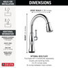 Touch<sub>2</sub>O® Technology Kitchen Faucet with Touchless Technology
