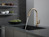 Paquete de llave para cocina extensible 1L Touch2O con activación por voz y dispensador de jabón