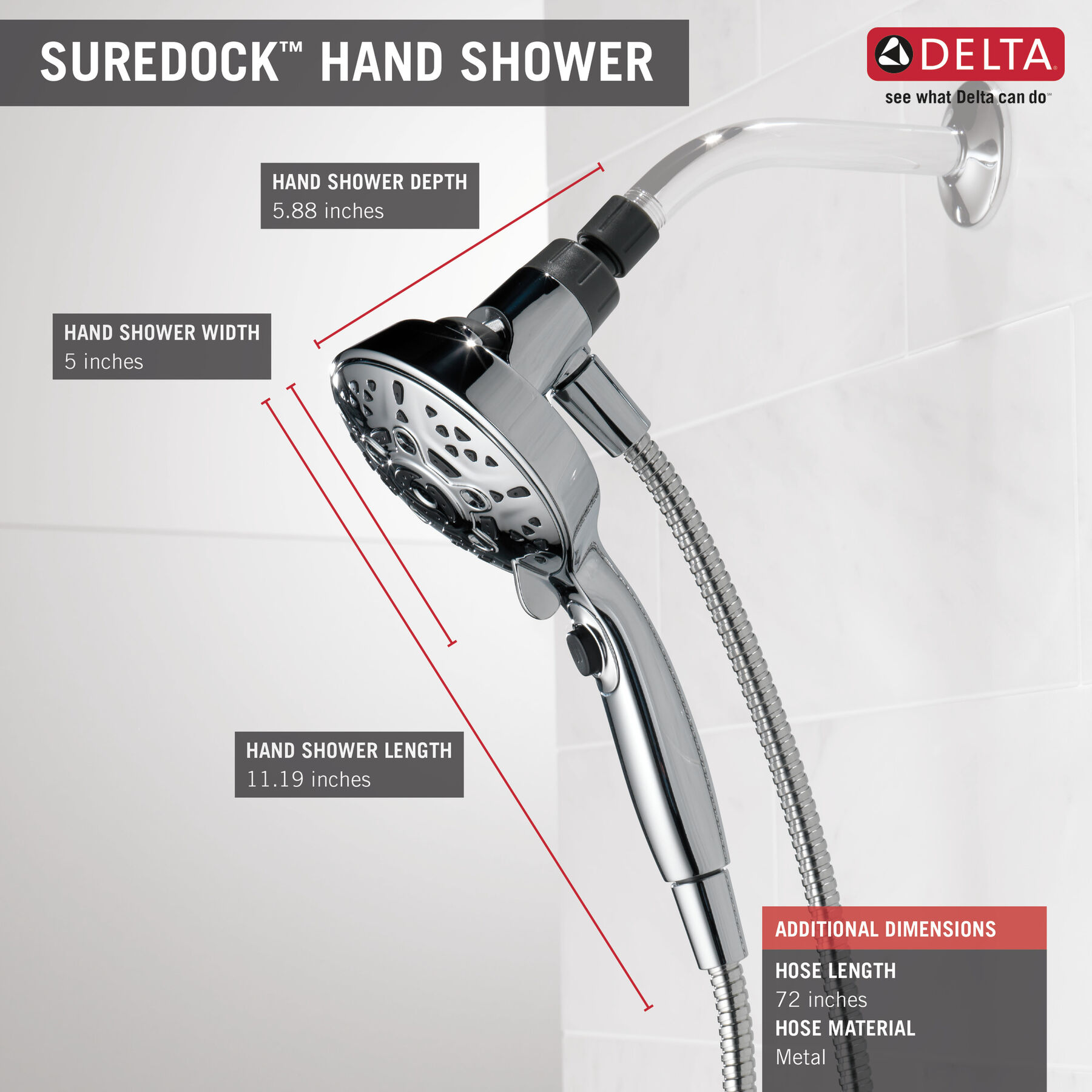 Ducha manual SureDock™ de 7 funciones, imagen 10
