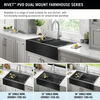 Lavabo de cocina tipo estación de trabajo para reacondicionamiento estilo campestre/borde delantero con un receptáculo calibre 16 de 36", con reborde WorkFlow™ y accesorios para instalación de montaje superior encastrado