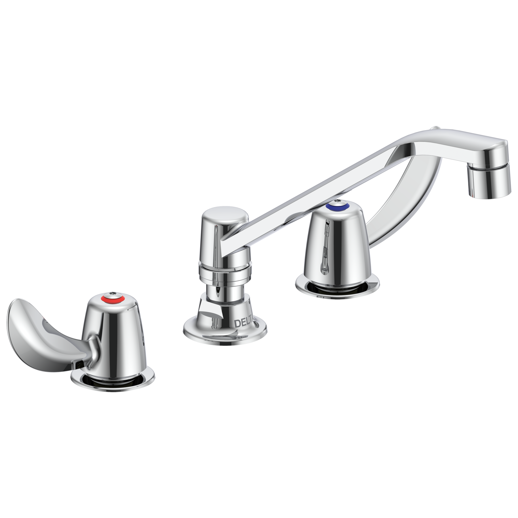 Two Handle 8 In Below Deck-Mount Faucet