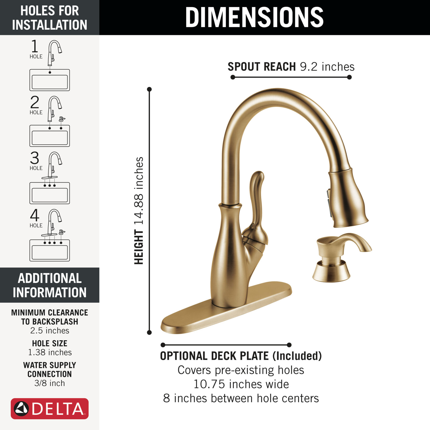 Pull-Down Kitchen 1L with Soap Disp Bundle, image 2
