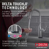 Llave para cocina monomando extensible con tecnología Touch<sub>2</sub>O®