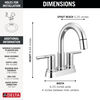 Llave para baño extensible de combinación de dos manijas