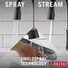 Llave para cocina monomando extensible con dispensador de jabón y tecnología ShieldSpray
