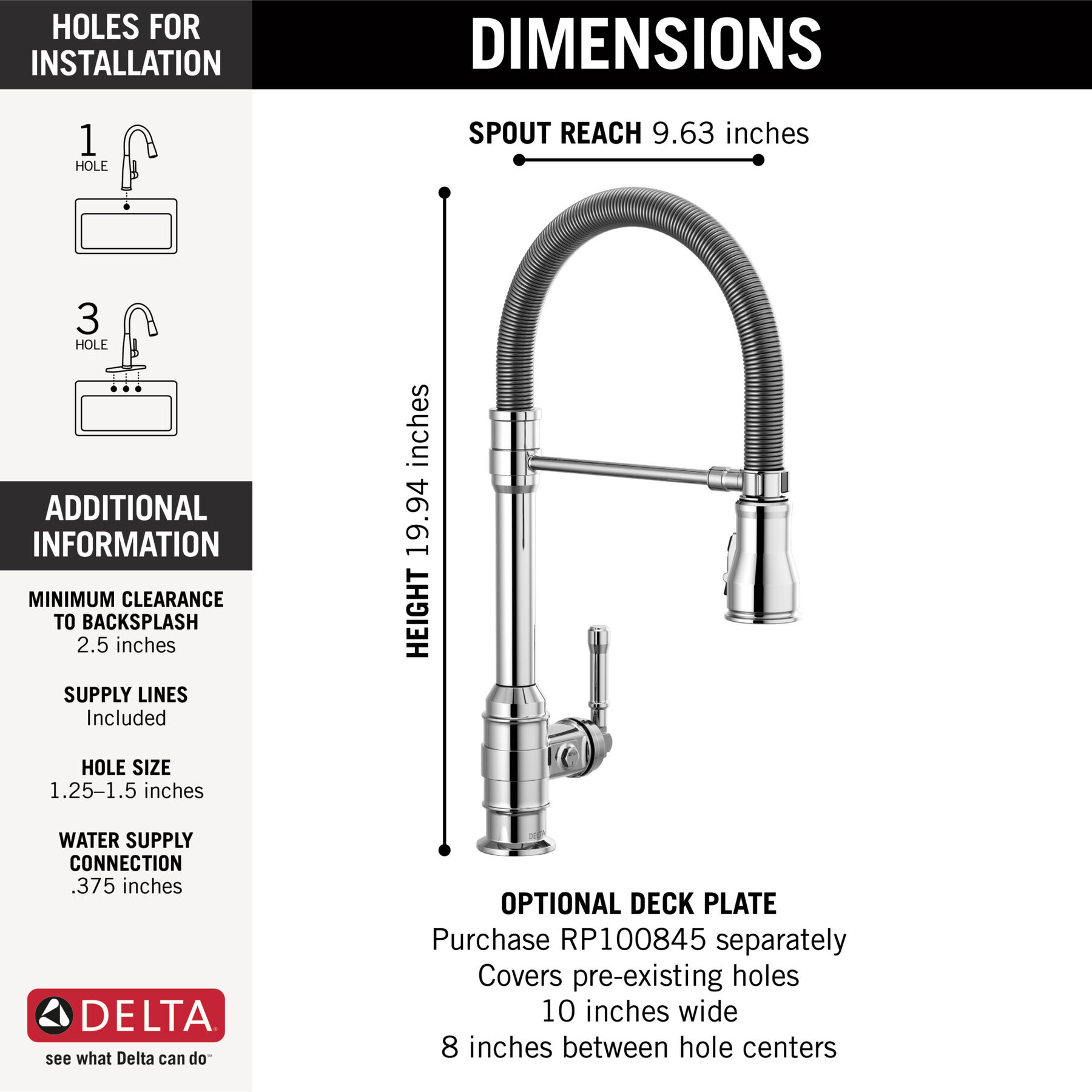 Llave para cocina monomando extensible con salida con resorte, imagen 1