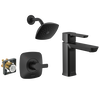 Single-Hole Lavatory Faucet with Shower Trim and Rough Bundle - 14 Series