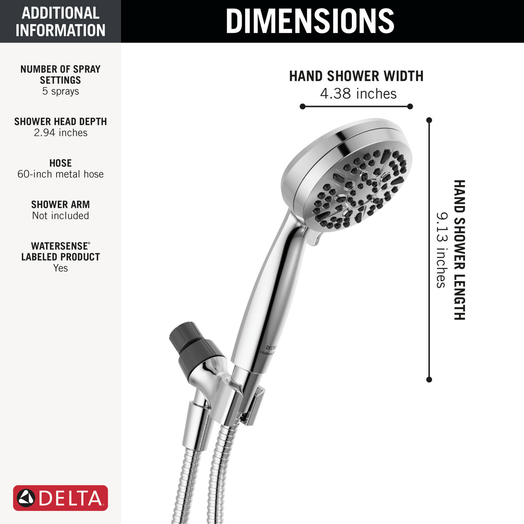 Ducha manual de 5 funciones, imagen 2