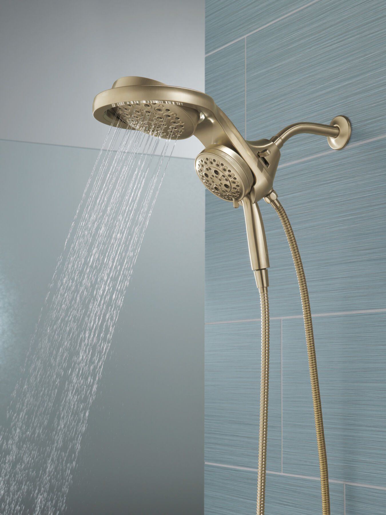HydroRain® H<sub>2</sub>Okinetic® 5-Setting Two-in-One Shower Head (Recertified), image 11