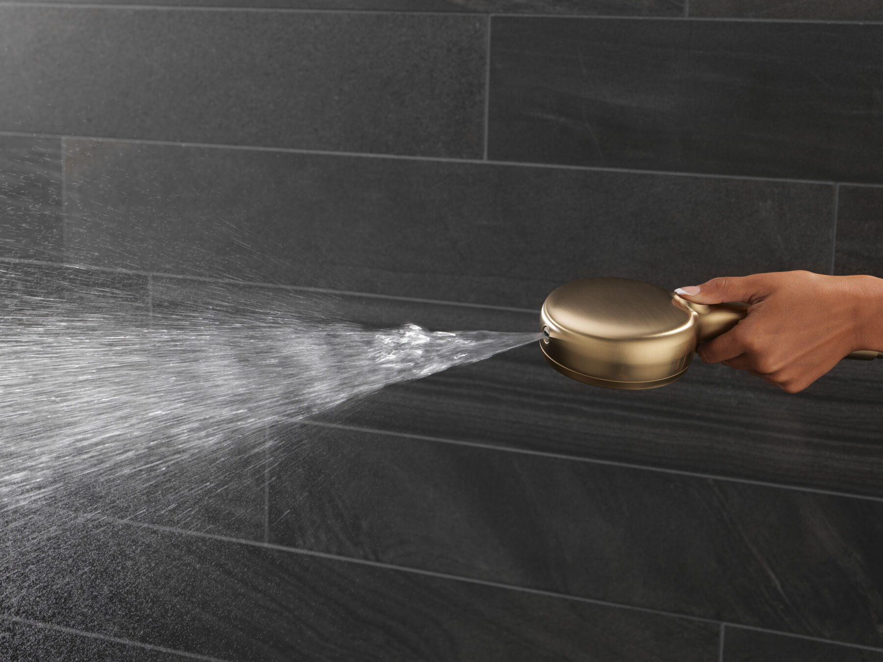 7-Setting Wall Mount Hand Shower with Cleaning Spray, image 3