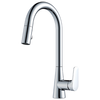 Llave de una manija con tubo de salida deslizable para cocina