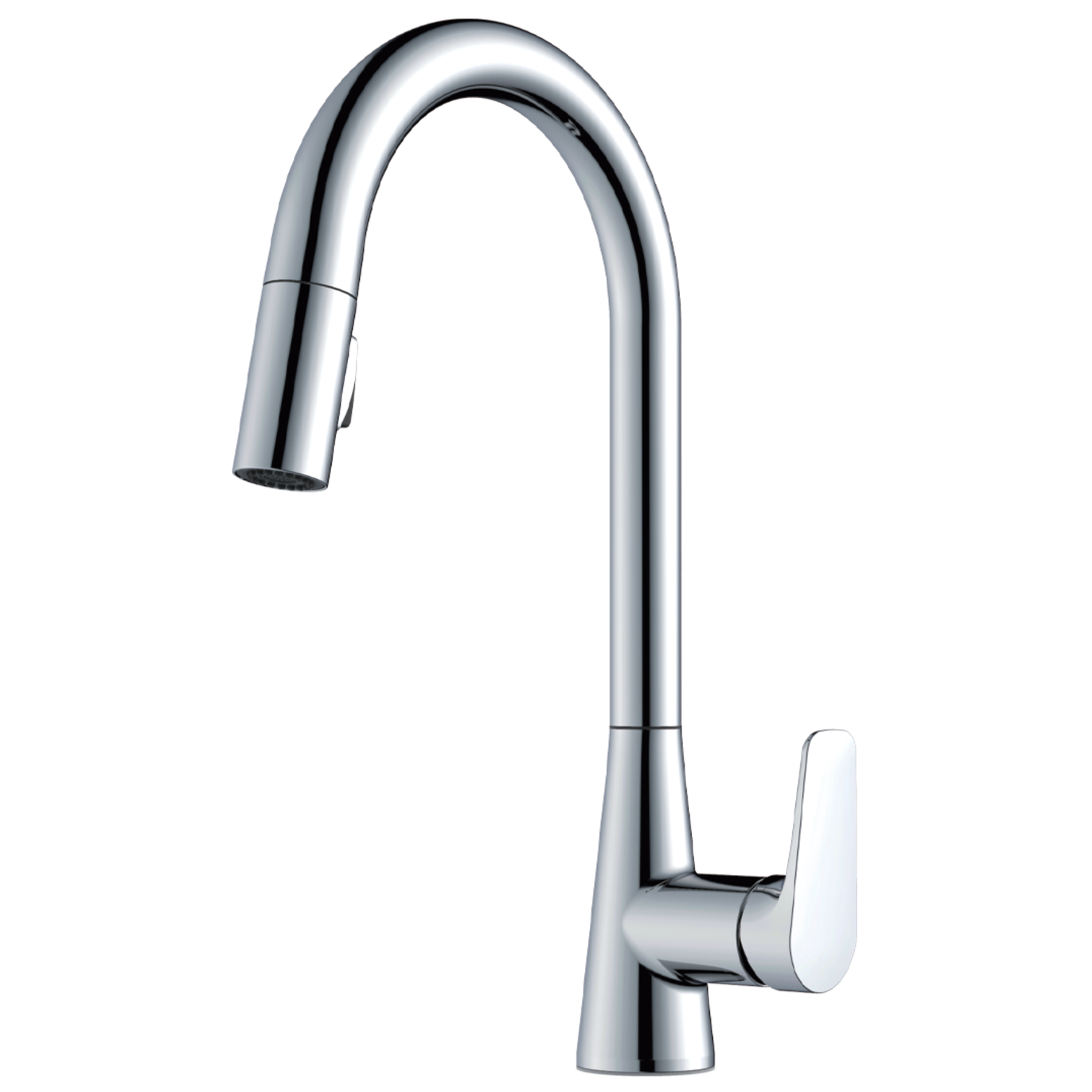 Llave de una manija con tubo de salida deslizable para cocina