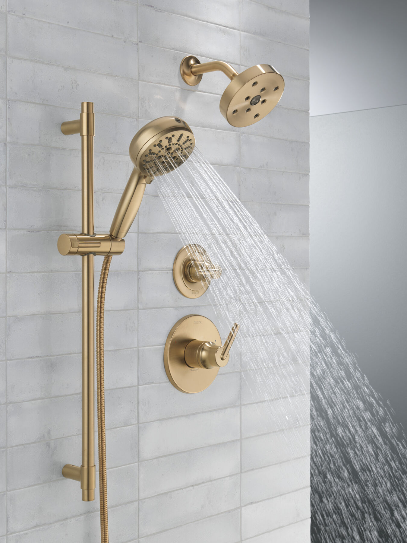 7-Setting Slide Bar Hand Shower with Cleaning Spray, image 8