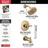 Terminaciones de ducha y bañera Monitor® serie 14 con H<sub>2</sub>Okinetic®