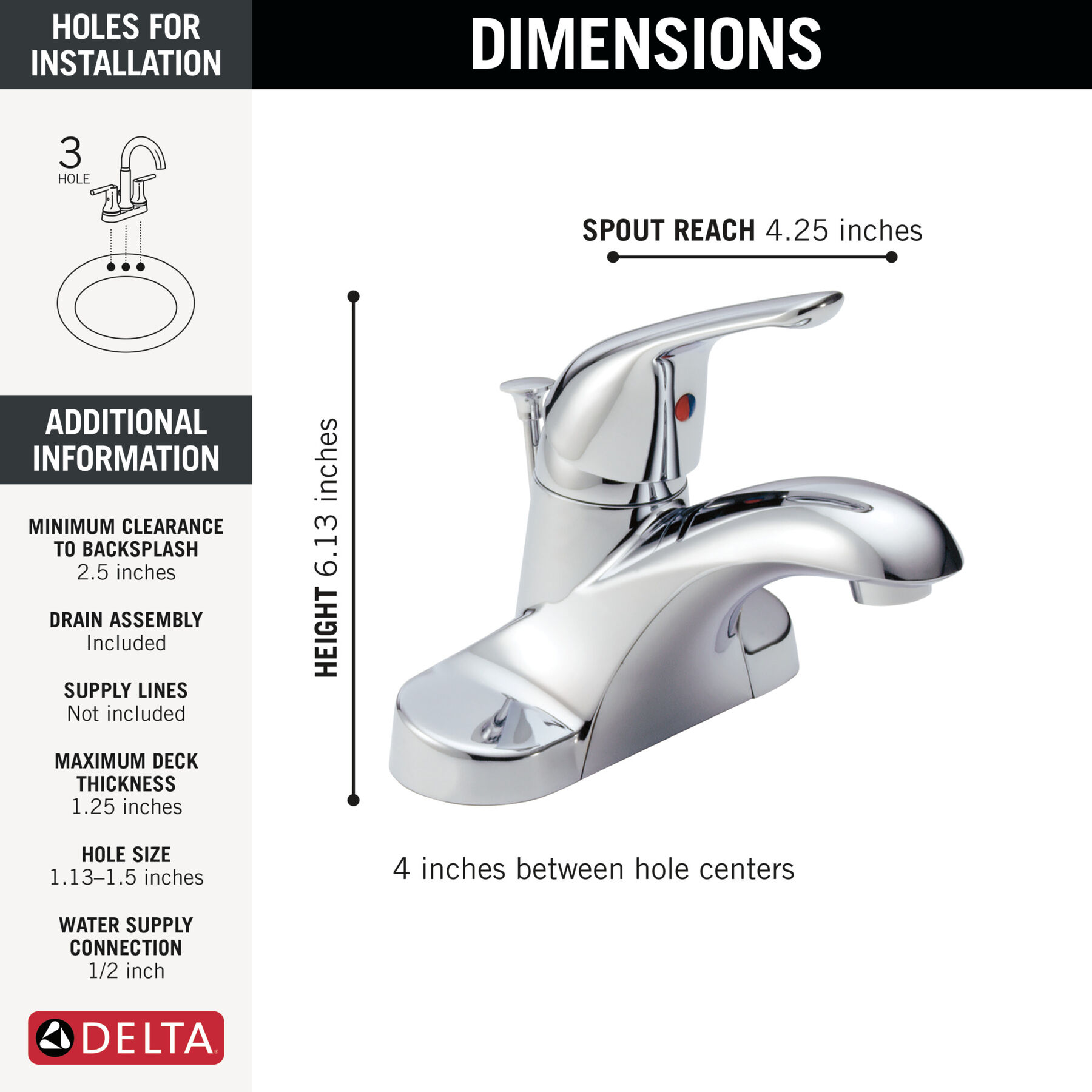 Llave para baño de combinación monomando, imagen 4