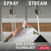 Llave para cocina monomando extensible con dispensador de jabón y tecnología ShieldSpray
