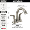 Llave para baño extensible de combinación de dos manijas