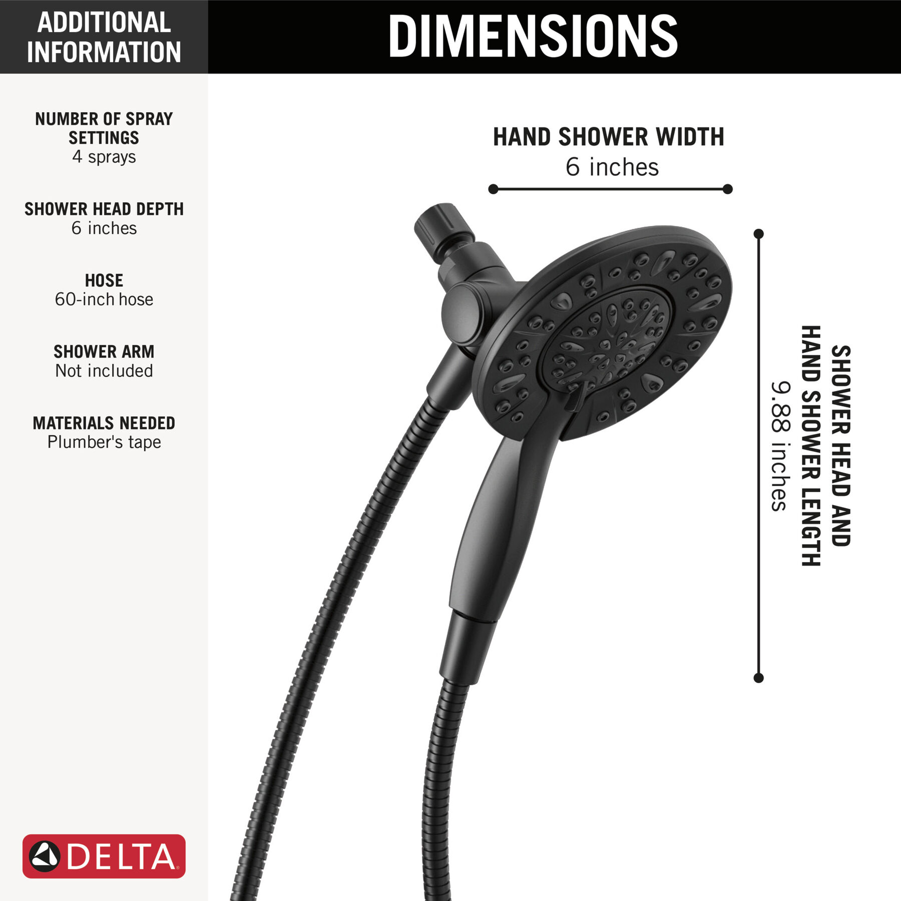 Ducha dos en uno In2ition® de 4 funciones, imagen 8