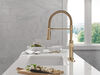 Single Handle Pull-Down Spring Kitchen Faucet