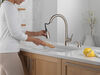 Llave para cocina monomando extensible con dispensador de jabón y tecnología ShieldSpray