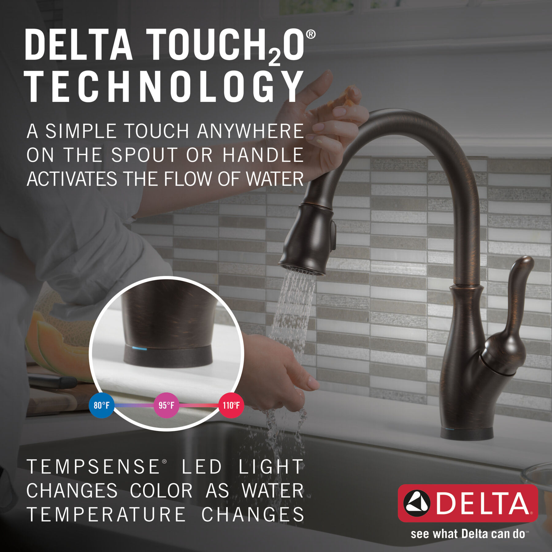 VoiceIQ® Single Handle Pull-Down Faucet with Touch<sub>2</sub>O® Technology, image 9